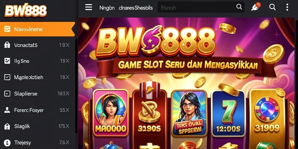 Tampilan dinamis dari gameplay Slot BW888 yang mengasyikkan.