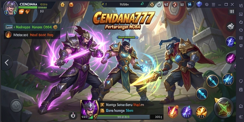 Tampilan gameplay CENDANA777 yang penuh aksi dan strategi.
