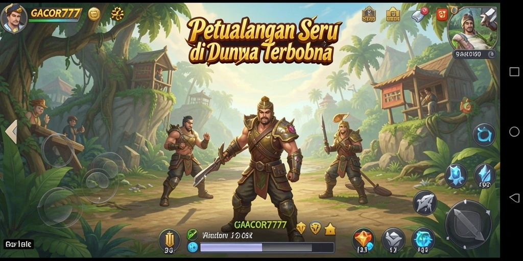 Screenshot GACOR777 menampilkan aksi seru dalam dunia terbuka.
