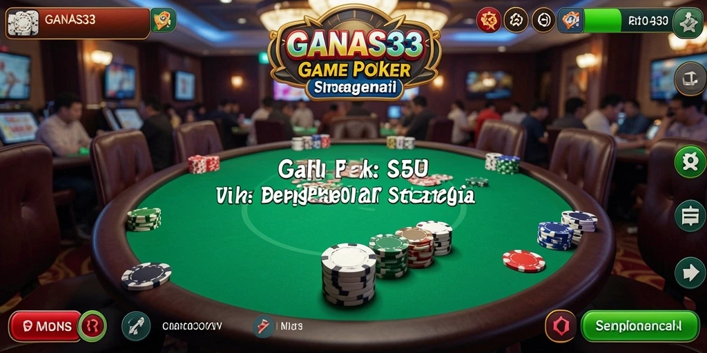 Tangkapan layar utama GANAS33 menampilkan aksi seru permainan Poker.