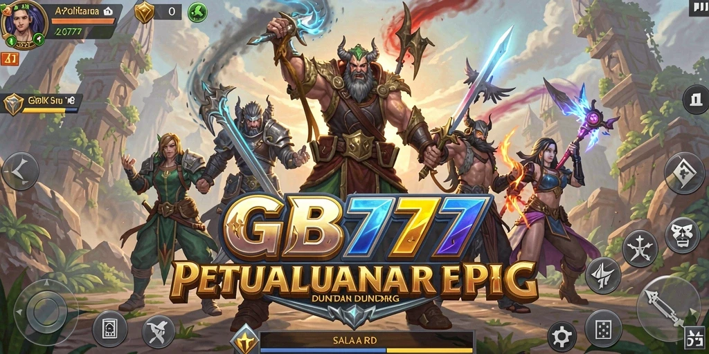 Screenshot GB777 menampilkan karakter dalam pertempuran epik dengan grafis fantastis.
