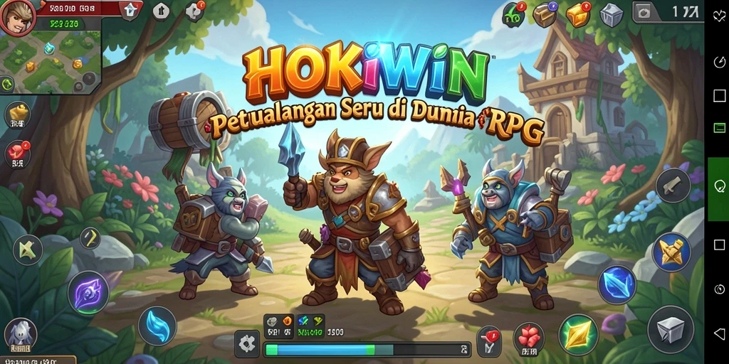 Tampilan gameplay menarik HOKIWIN dengan visual yang memukau.