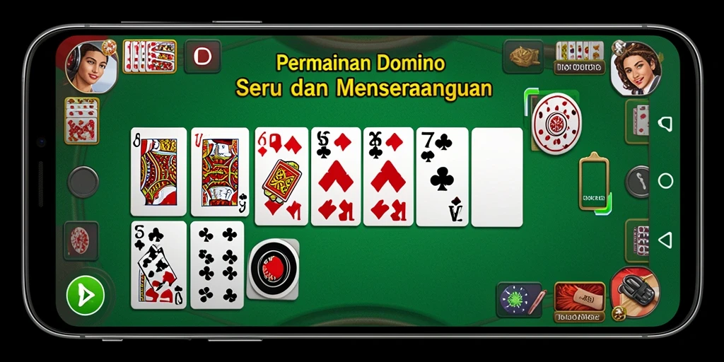 Tampilan gameplay yang menarik dari ID66 dengan domino berwarna-warni.