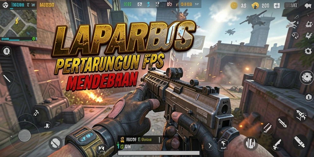 Tangkapan layar dari gameplay intens LAPARBOS dengan pertempuran mendebarkan.
