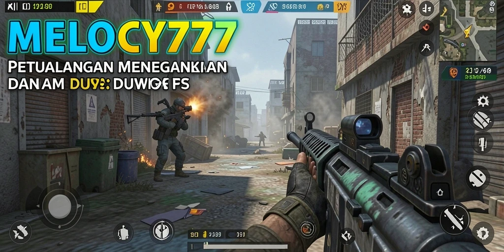 Tampilan gameplay menarik dari MELODY77 dalam aksi FPS.