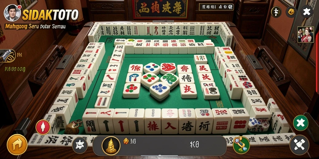 Tampilan menarik dari gameplay Mahjong SIDAKTOTO.