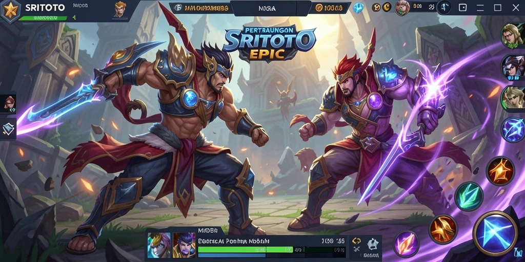 Tampilan seru dalam pertempuran MOBA di SRITOTO.
