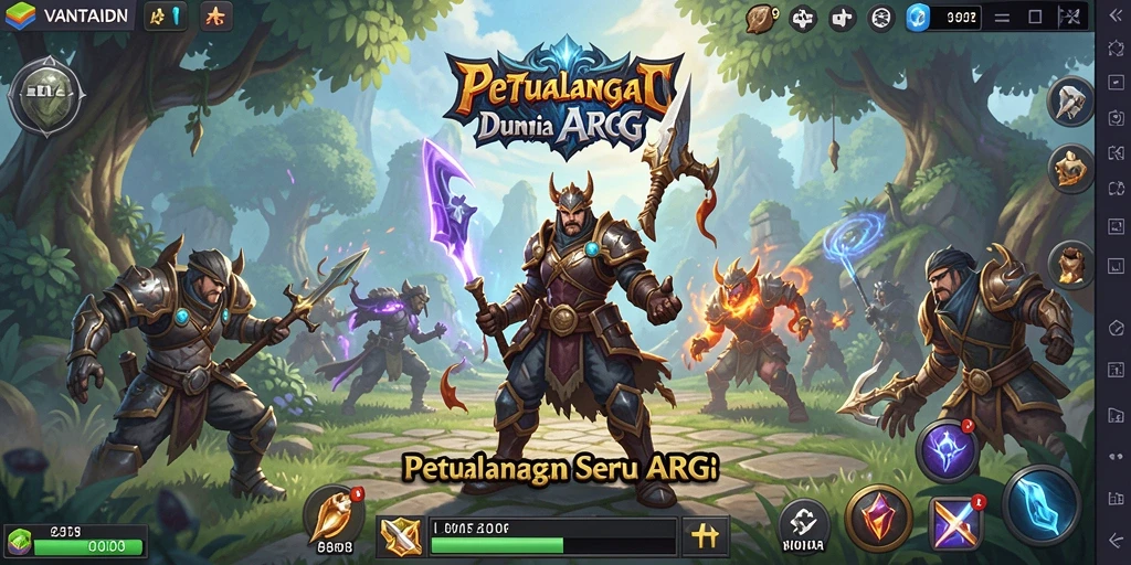 Tangkapan layar menampilkan visual menakjubkan dari gameplay ARPG VANTAIDN.