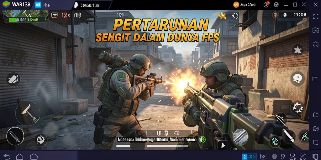 Tampilan menarik dari gameplay intens di WAR138.